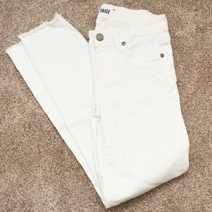 PAIGE White Verdugo Crop Jeans